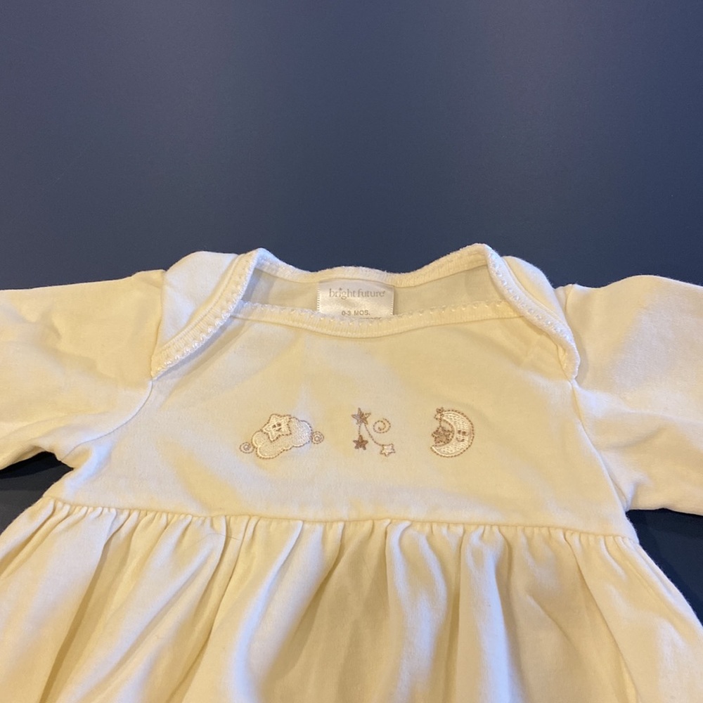 Infant Bright Future Cream 0-3 Months Gown - Picture 4 of 7